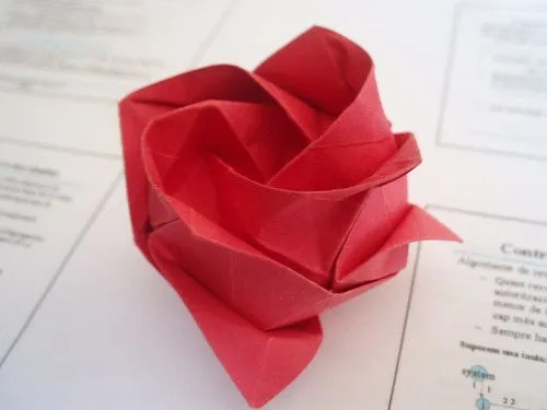 Rosa de Papel - Origami para Expertos - Taringa! Rosa de Papel - Origami para Expertos - Taringa!