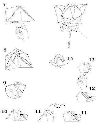 Origami de rosa - Imagui Origami de rosa - Imagui