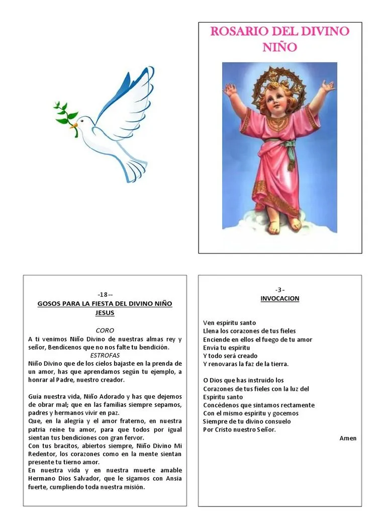 Rosario Divino Nino | PDF | Oración | María, madre de Jesús Rosario Divino Nino | PDF | Oración | María, madre de Jesús