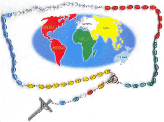 Rosario misionero para pintar - Imagui