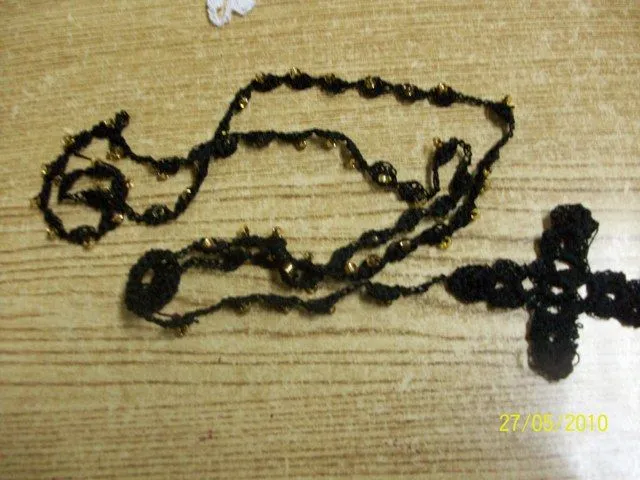 Como hacer rosarios tejidos a crochet - Imagui