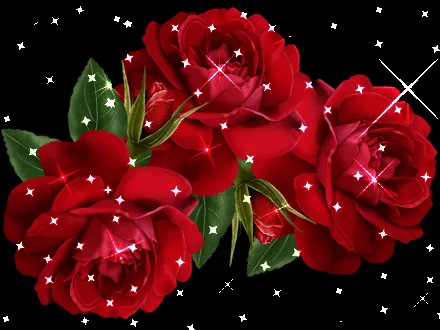 Flores con brillos movimiento - Imagui