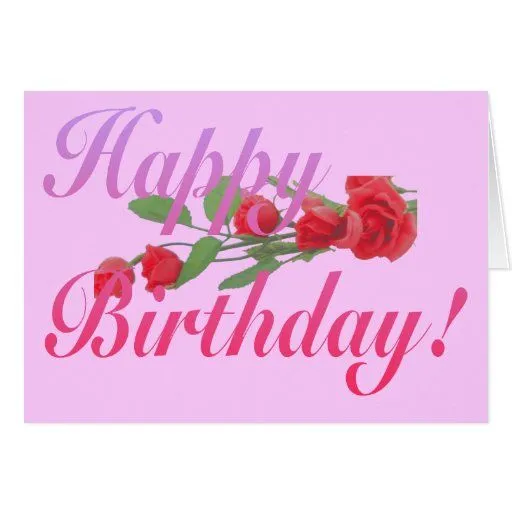 Rosas en blanco de la tarjeta del feliz cumpleaños de Zazzle. Rosas en blanco de la tarjeta del feliz cumpleaños de Zazzle.