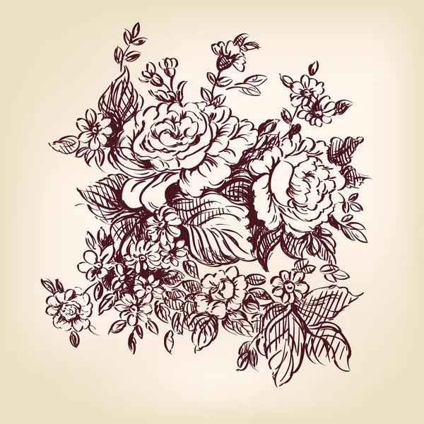 rosas dibujadas a mano — Vector stock © VladisChern #13625985 rosas dibujadas a mano — Vector stock © VladisChern #13625985