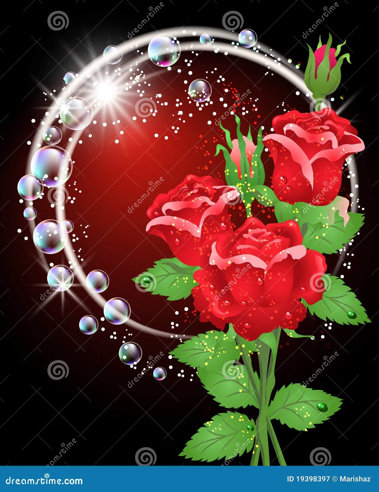Rosas Y Estrellas Fotografía de archivo libre de regalías - Imagen ...