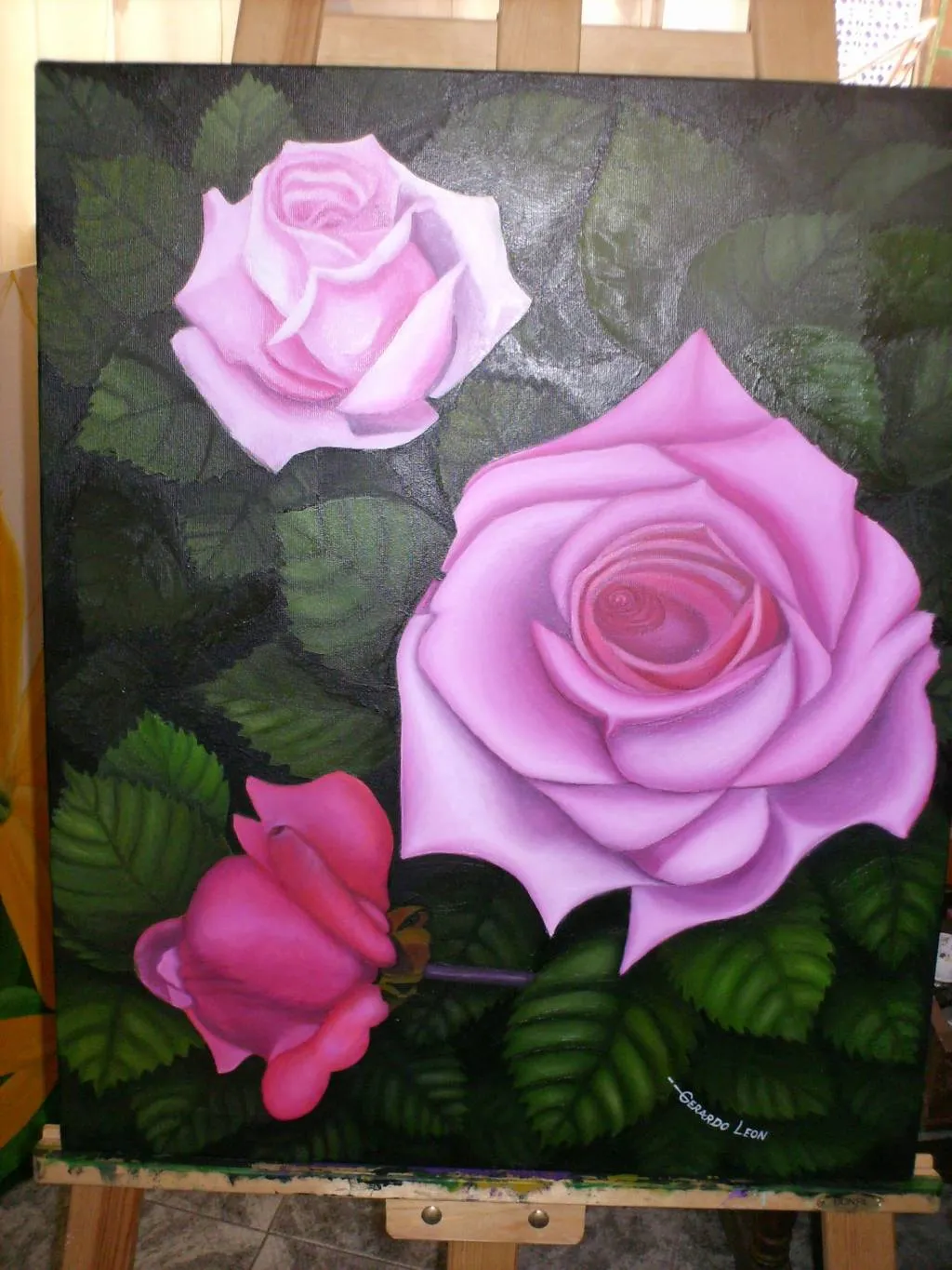 TRES ROSAS GERARDO LEON CANALES - Artelista. TRES ROSAS GERARDO LEON CANALES - Artelista.