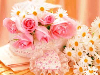 Rosas y margaritas imagen #3525
