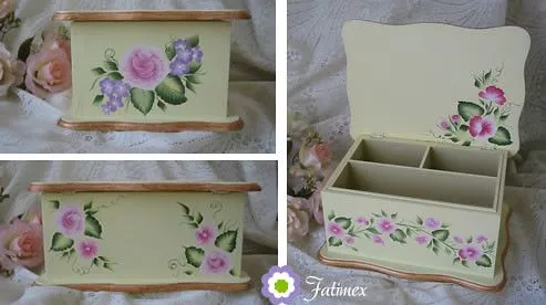 Cofre con rosas pintadas a mano | Flickr - Photo Sharing! Cofre con rosas pintadas a mano | Flickr - Photo Sharing!