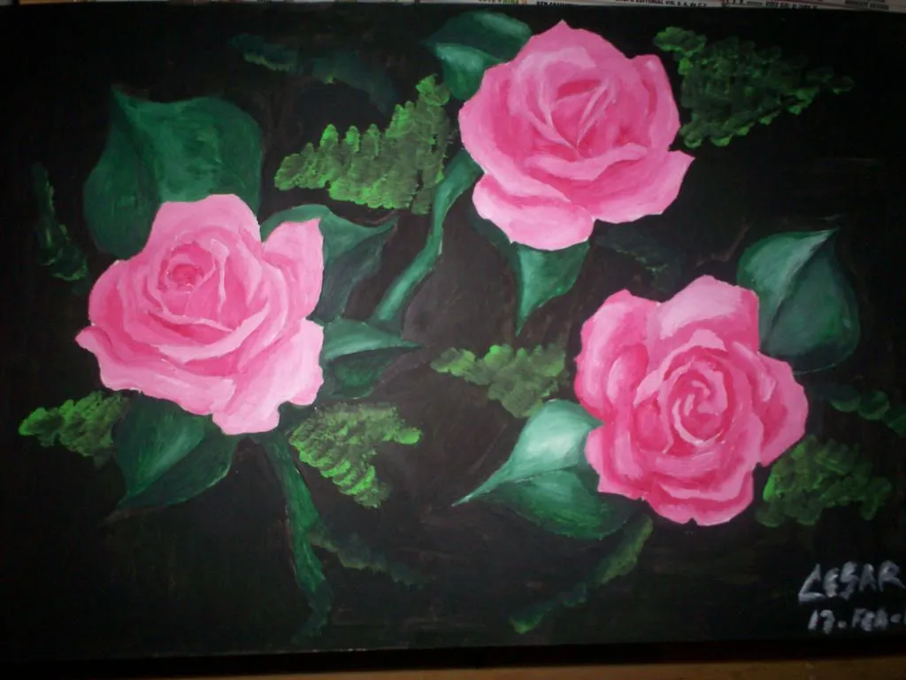 Rosas al oleo by shuranegro on DeviantArt
