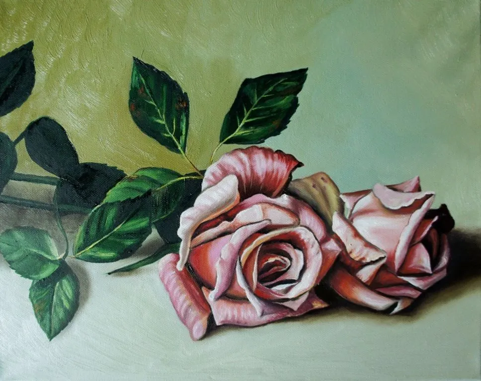Rosas óleo Eva Garrido Romero - Artelista.