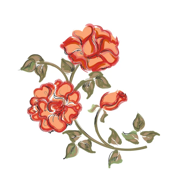 Rosas rojas dibujadas a mano — Vector stock © sannare #4377083 Rosas rojas dibujadas a mano — Vector stock © sannare #4377083