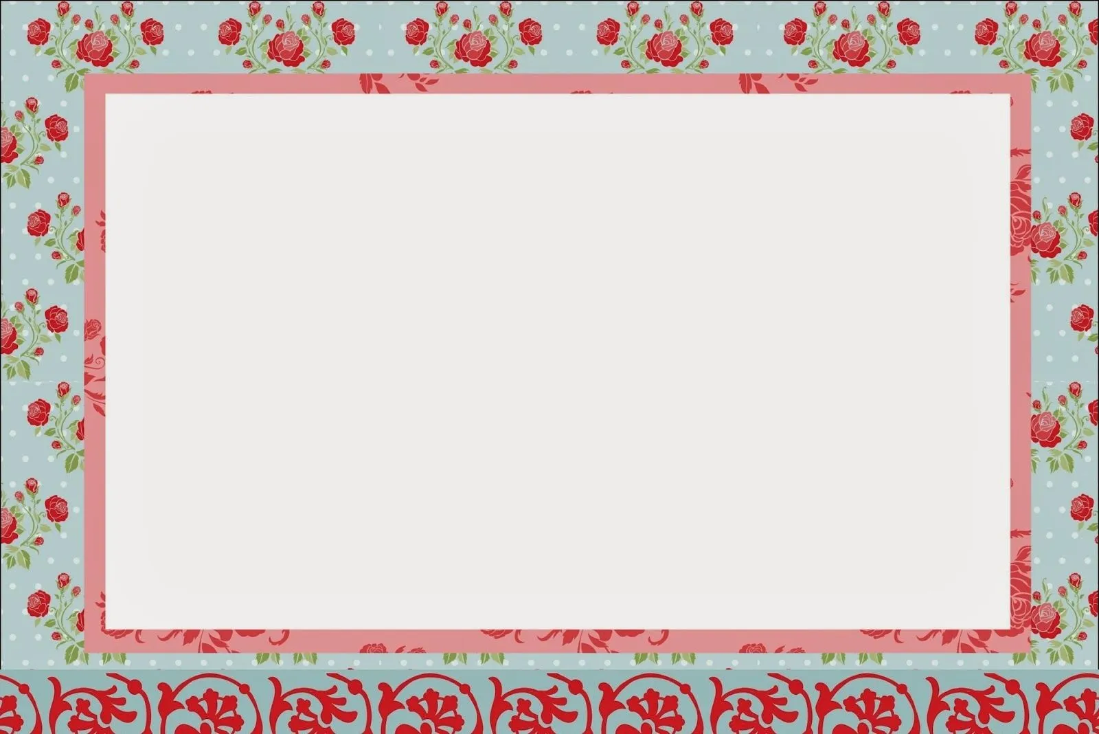 Rosas Rojas en Fondo Celeste: Invitaciones para Imprimir Gratis ... Rosas Rojas en Fondo Celeste: Invitaciones para Imprimir Gratis ...