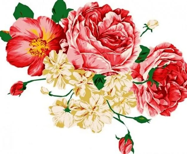 Rosas rojas ilustración | Descargar Vectores gratis