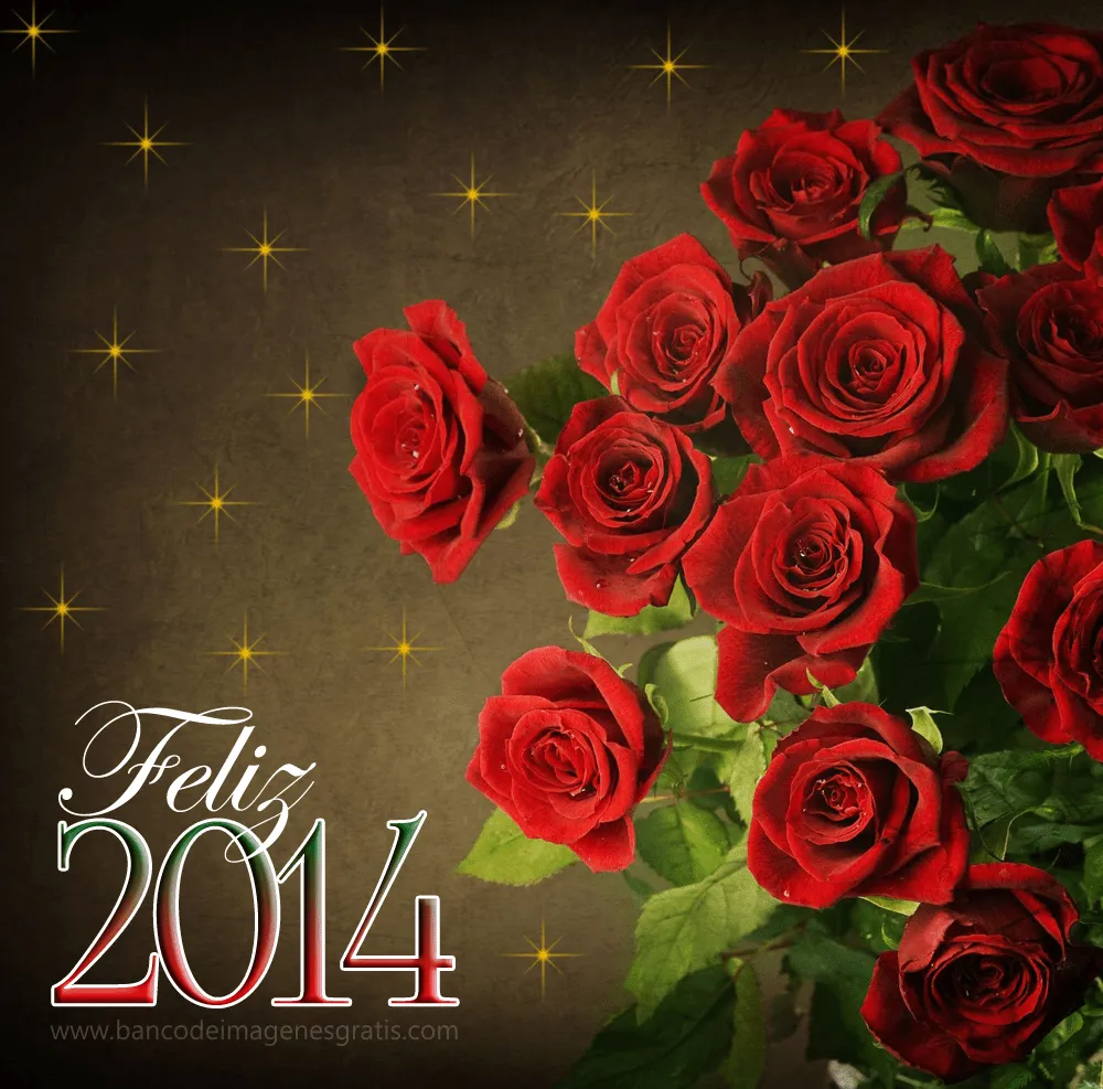 Rosas rojas con mensaje de "Feliz 2014" para ver y compartir ... Rosas rojas con mensaje de "Feliz 2014" para ver y compartir ...