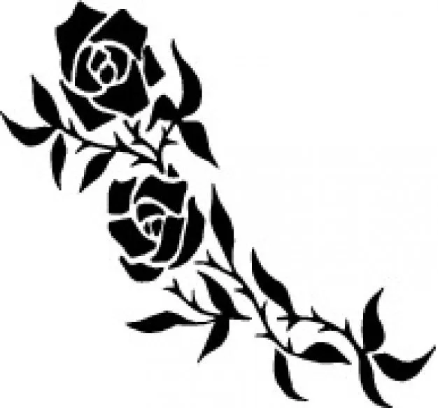 Rosas tatuaje rama | Descargar Vectores gratis Rosas tatuaje rama | Descargar Vectores gratis