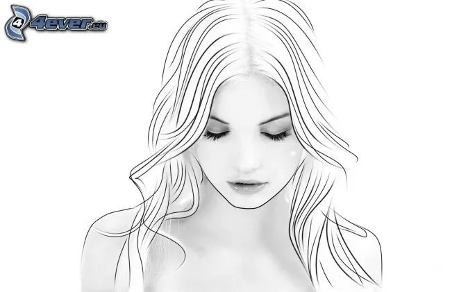 Rostro de mujer hermosa
