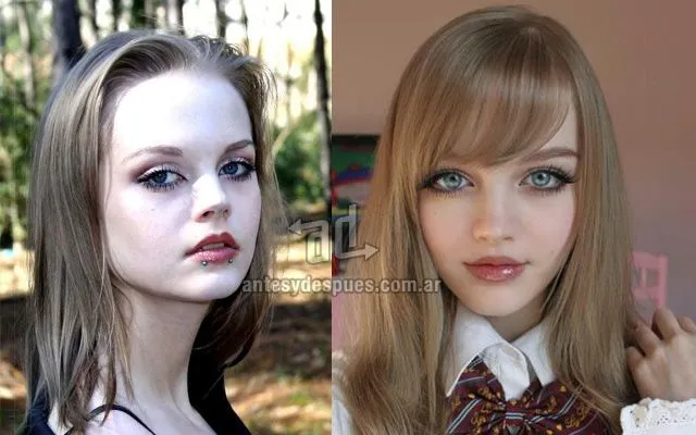 El rostro real de la muñeca Barbie humana | Antes y Despues ...