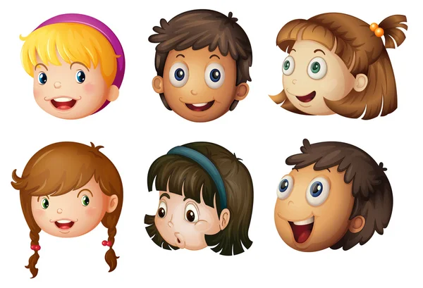 Rostros de niños — Vector stock © interactimages #11506201 Rostros de niños — Vector stock © interactimages #11506201
