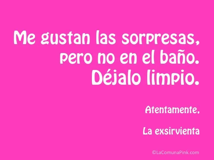Rótulos divertidos para mantener la casa limpia | La Comuna Pink Rótulos divertidos para mantener la casa limpia | La Comuna Pink