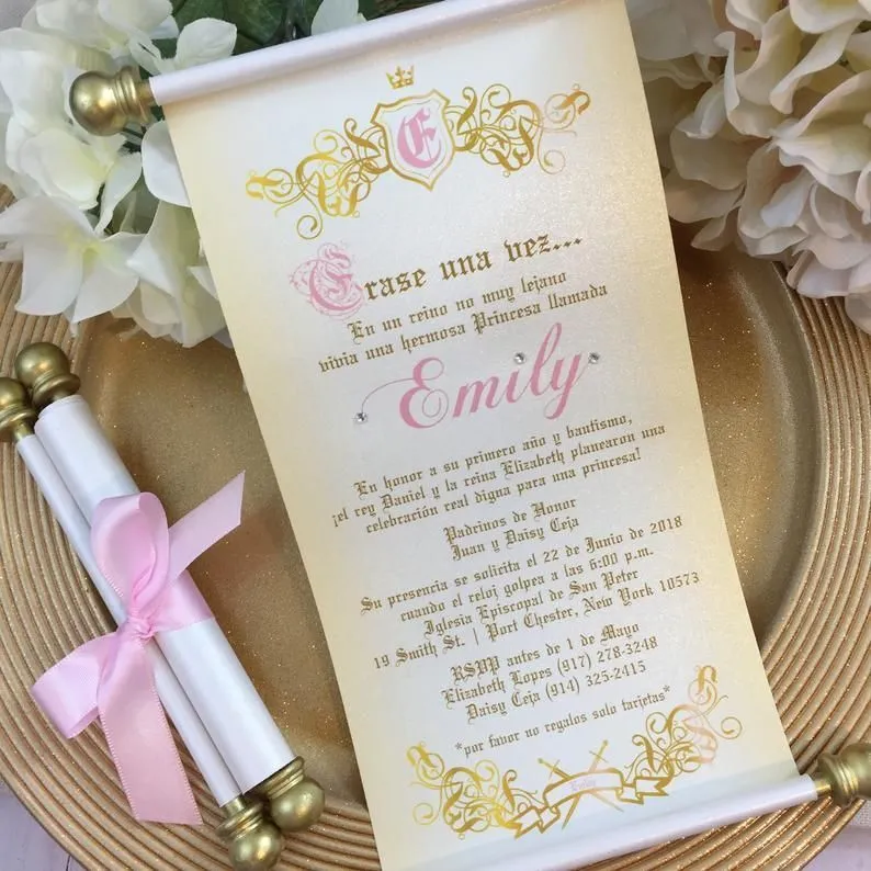 Royal Bautismo Princesa Erase una vez Scroll Invitación Set | Etsy | Invitaciones de boda disney, Invitaciones para fiesta de princesa, Invitaciones Royal Bautismo Princesa Erase una vez Scroll Invitación Set | Etsy | Invitaciones de boda disney, Invitaciones para fiesta de princesa, Invitaciones