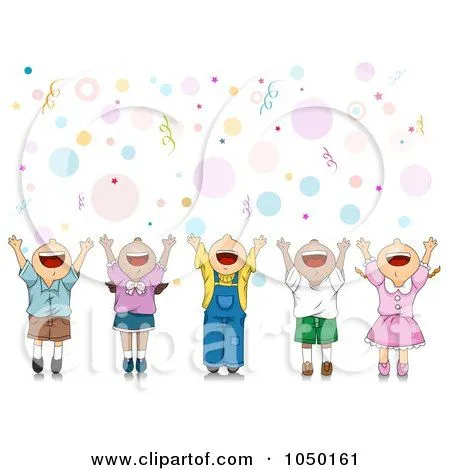 Royalty-Free (RF) Clip Art Illustration of Happy Party Kids ... Royalty-Free (RF) Clip Art Illustration of Happy Party Kids ...