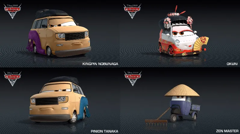 RRC Luz y Oscuridad: más personajes japoneses en Cars 2 World Gran ...