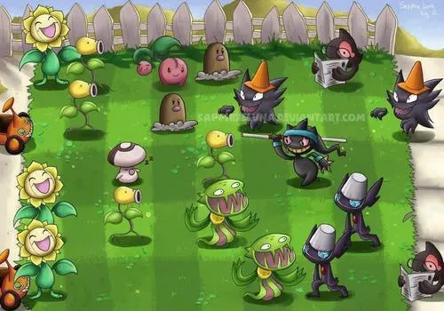 Pokemon vs zombies - Imagui