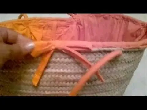 DIY: Como forrar una capaza de playa. - YouTube DIY: Como forrar una capaza de playa. - YouTube