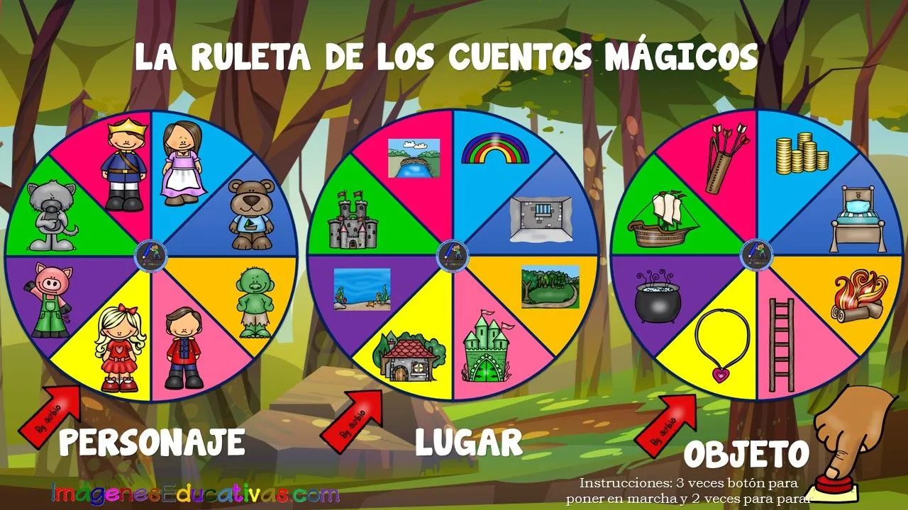 LA RULETA DE LOS CUENTOS MÁGICOS – Imagenes Educativas LA RULETA DE LOS CUENTOS MÁGICOS – Imagenes Educativas