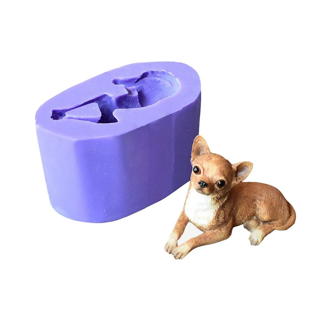 Runloo Moldes de silicona 3D para perros fondant Mousse Cake Chocolate  Chocolate Dog Jabón Molde Molde para vela : Amazon.com.mx: Hogar y Cocina