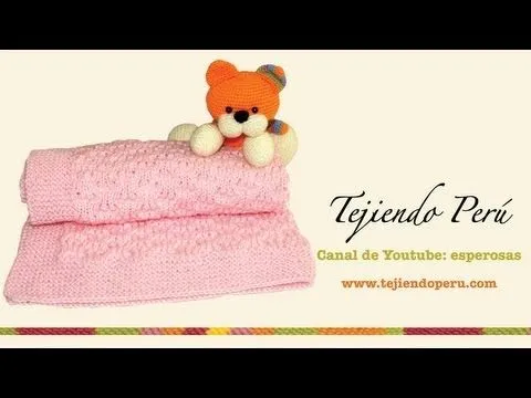 Paso a paso: cobijas o mantas tejidas en 2 agujas, crochet, etc ...