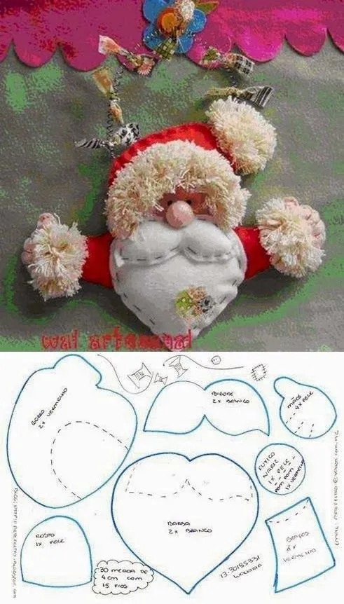 Sabiduría Mylenaria ❀: Patrones de navidad para hacer con fieltro Sabiduría Mylenaria ❀: Patrones de navidad para hacer con fieltro