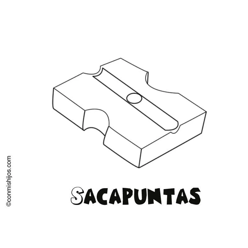 Sacapuntas: Dibujos para colorear