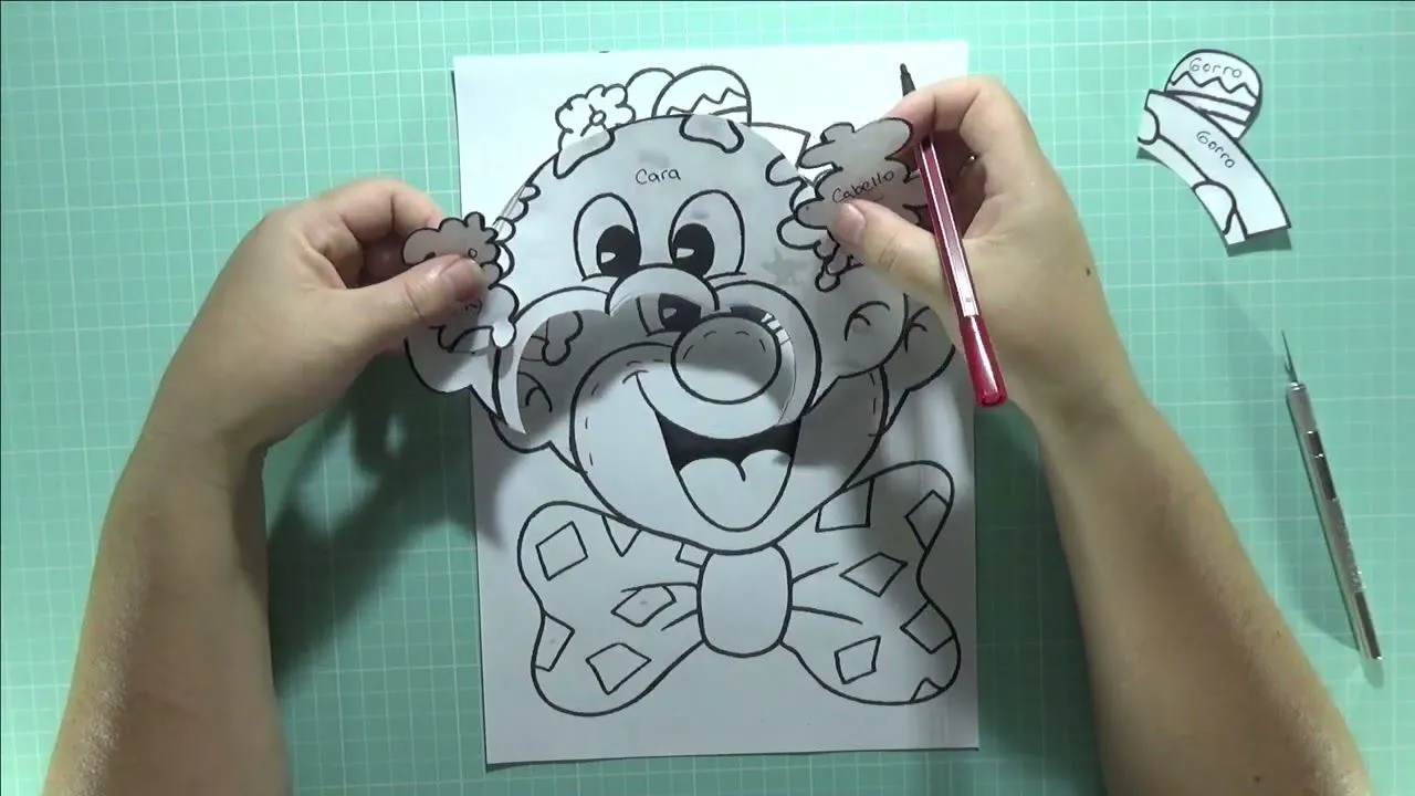 Como Sacar Molde de Payaso para Foami, Goma Eva, Microporoso (Handmade Craft)❤️ - YouTube Como Sacar Molde de Payaso para Foami, Goma Eva, Microporoso (Handmade Craft)❤️ - YouTube