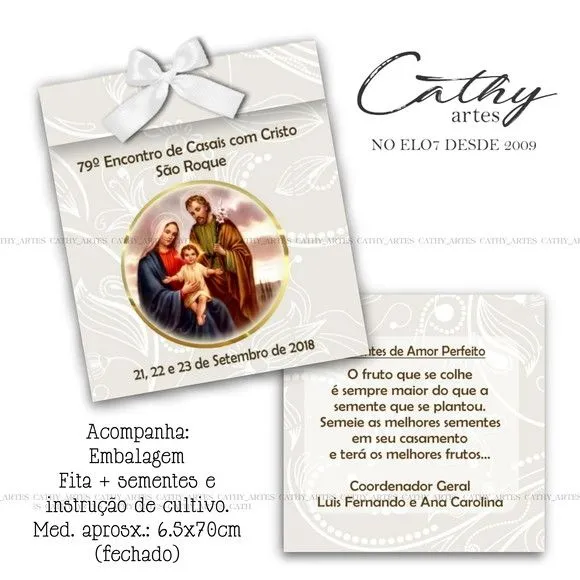 Sachê Sementes Encontro Casais | Elo7 Produtos Especiais Sachê Sementes Encontro Casais | Elo7 Produtos Especiais