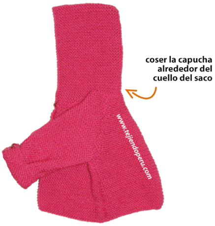 Saco con capucha para bebe - Tejiendo Perú