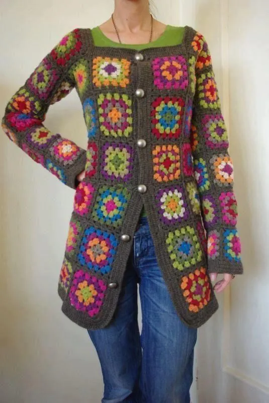 SACO HECHO CON CUADRADOS DE CROCHET | crochet | Pinterest ...