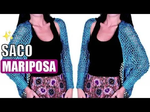 Saco Mariposa - Tejido con dedos - Tejiendo con Laura Cepeda - YouTube