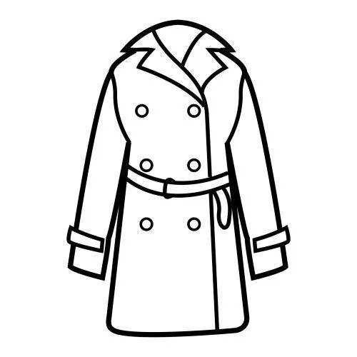 Dibujos de abrigos de mujer para colorear - Imagui