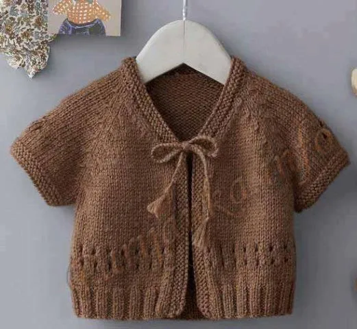 Bolero para niña tejido dos agujas - Imagui