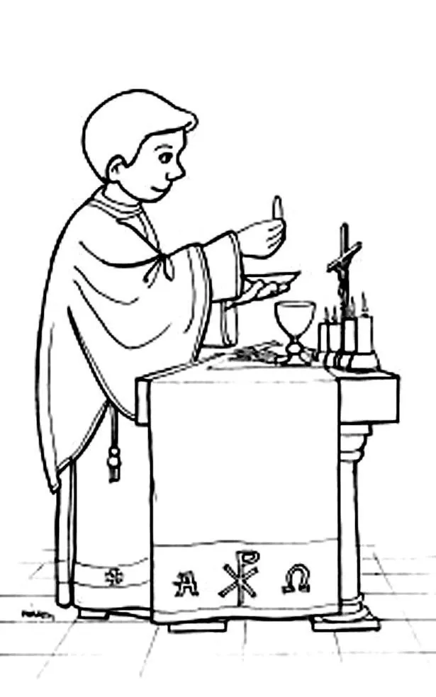 los 7 sacramentos Colouring Pages
