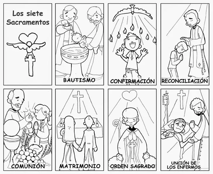 Los Sacramentos imágenes y dibujos para imprimir y colorear - Para ... Los Sacramentos imágenes y dibujos para imprimir y colorear - Para ...