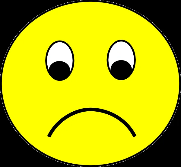 Sad Smiley clip art - vector clip art online, royalty free ...