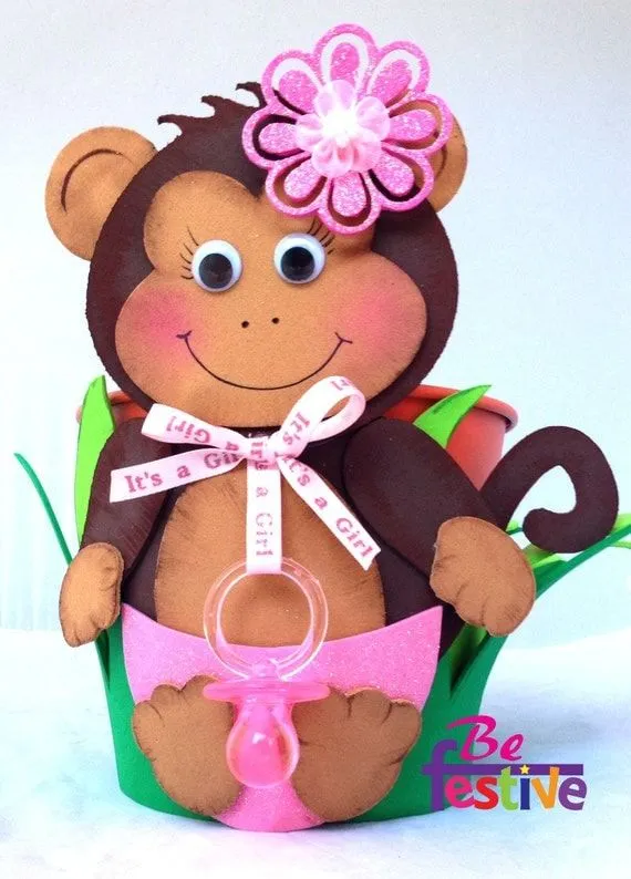Safari / Chango/ Centro de mesa para Baby shower de por BeFestive Safari / Chango/ Centro de mesa para Baby shower de por BeFestive
