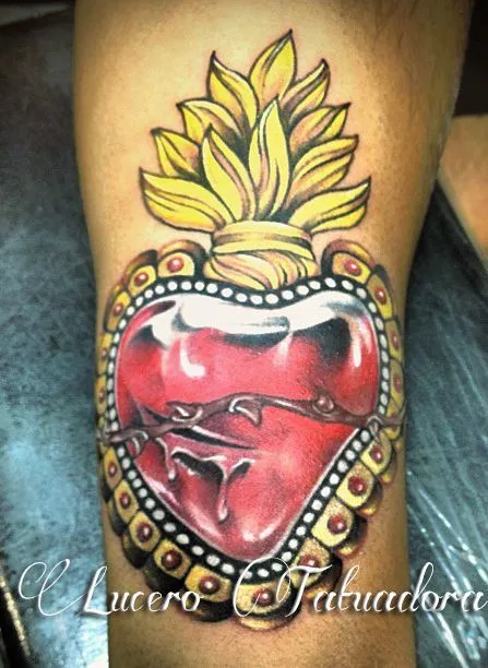 Sagrado Corazon Mexicano | Tatuajes hechos por mi | Pinterest