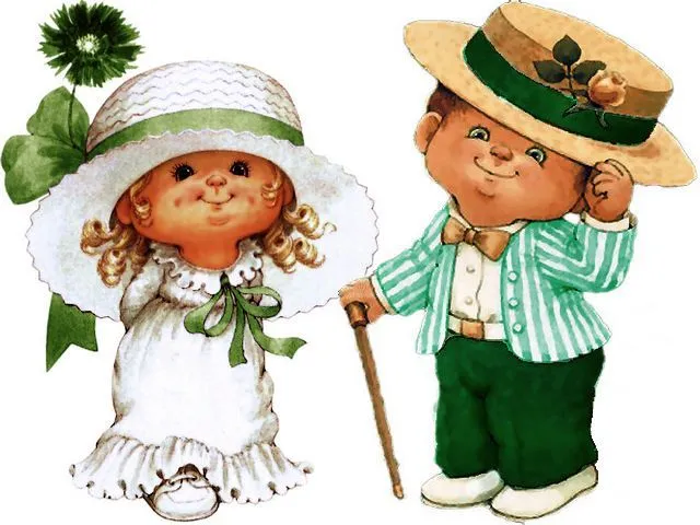 Saint Patricks Day Lady and Gentleman by Ruth Morehead - Puzzles ...