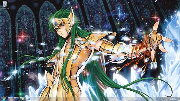 Saint Seiya Theme PARA Windows 7 Descargar Gratis