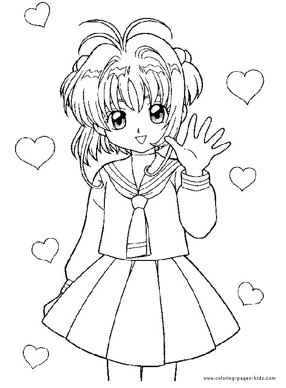 Sakura card captor para colorear - Imagui