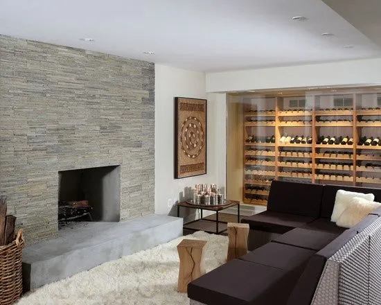 Salas con paredes de piedra | Ideas para decorar, diseñar y ... Salas con paredes de piedra | Ideas para decorar, diseñar y ...