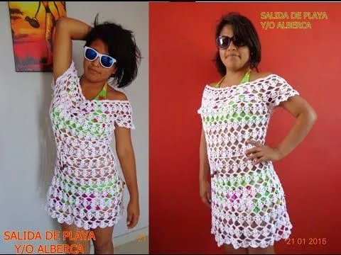SALIDA DE ALBERCA Y/O PLAYA TEJIDO A CROCHET PASO A PASO - YouTube SALIDA DE ALBERCA Y/O PLAYA TEJIDO A CROCHET PASO A PASO - YouTube